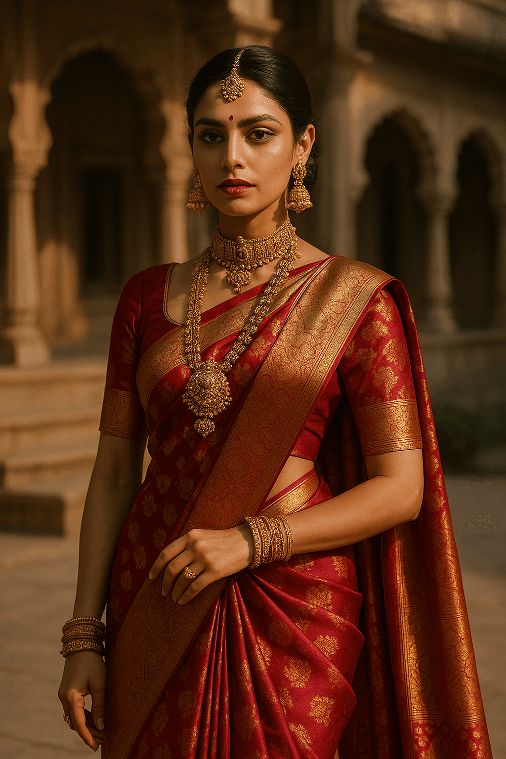 Royal Saree Portrait