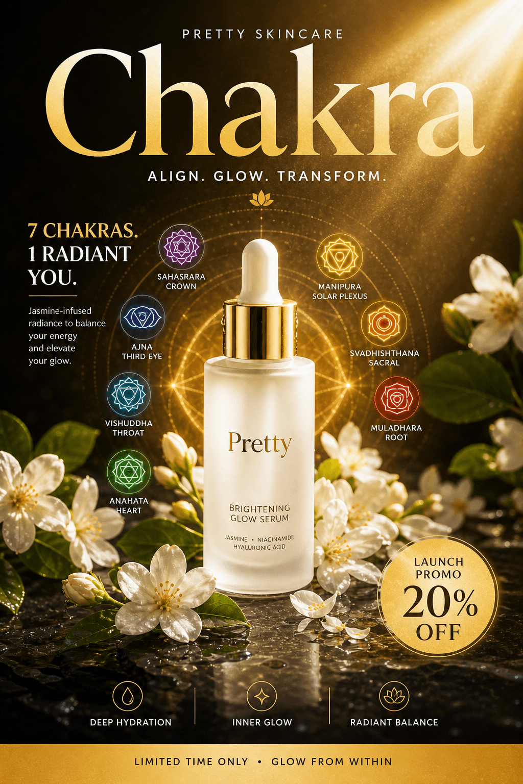 Design a striking marketing poster for a Promo. Headline tex