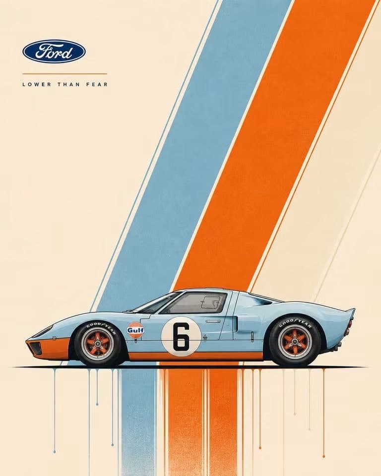 Ultra-clean automotive poster design featuring a [CAR], perfect side profile, po
