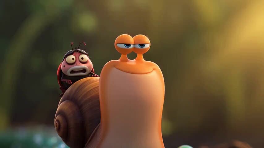 30 seconds | 16:9 | 3D Pixar family animation. Lush garden macro world, golden h
