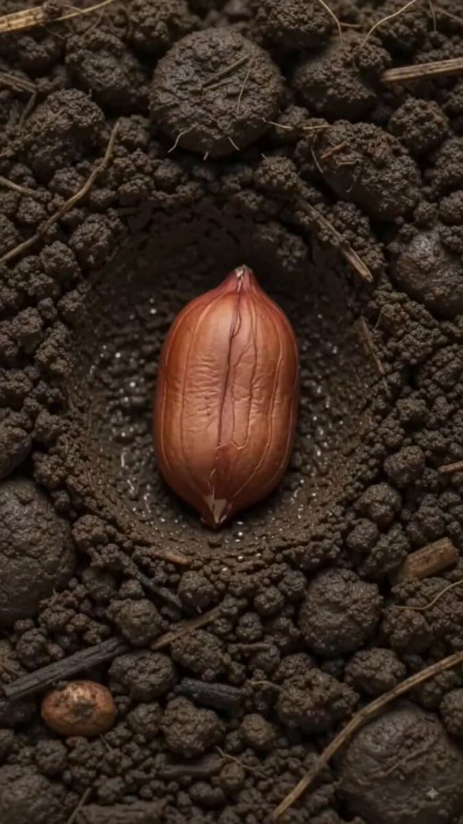 Create a cinematic educational time-lapse showing the complete underground growt