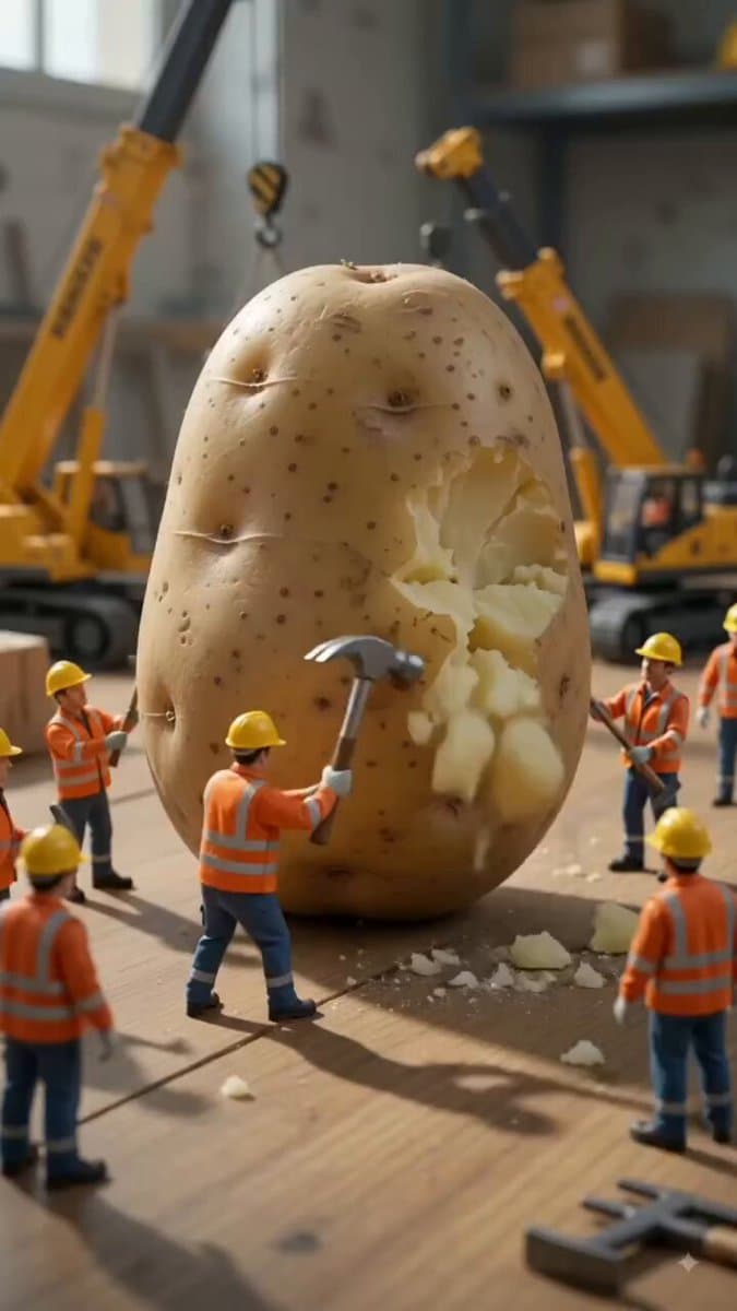 They didn’t just build a samosa… they built a whole construction project you can